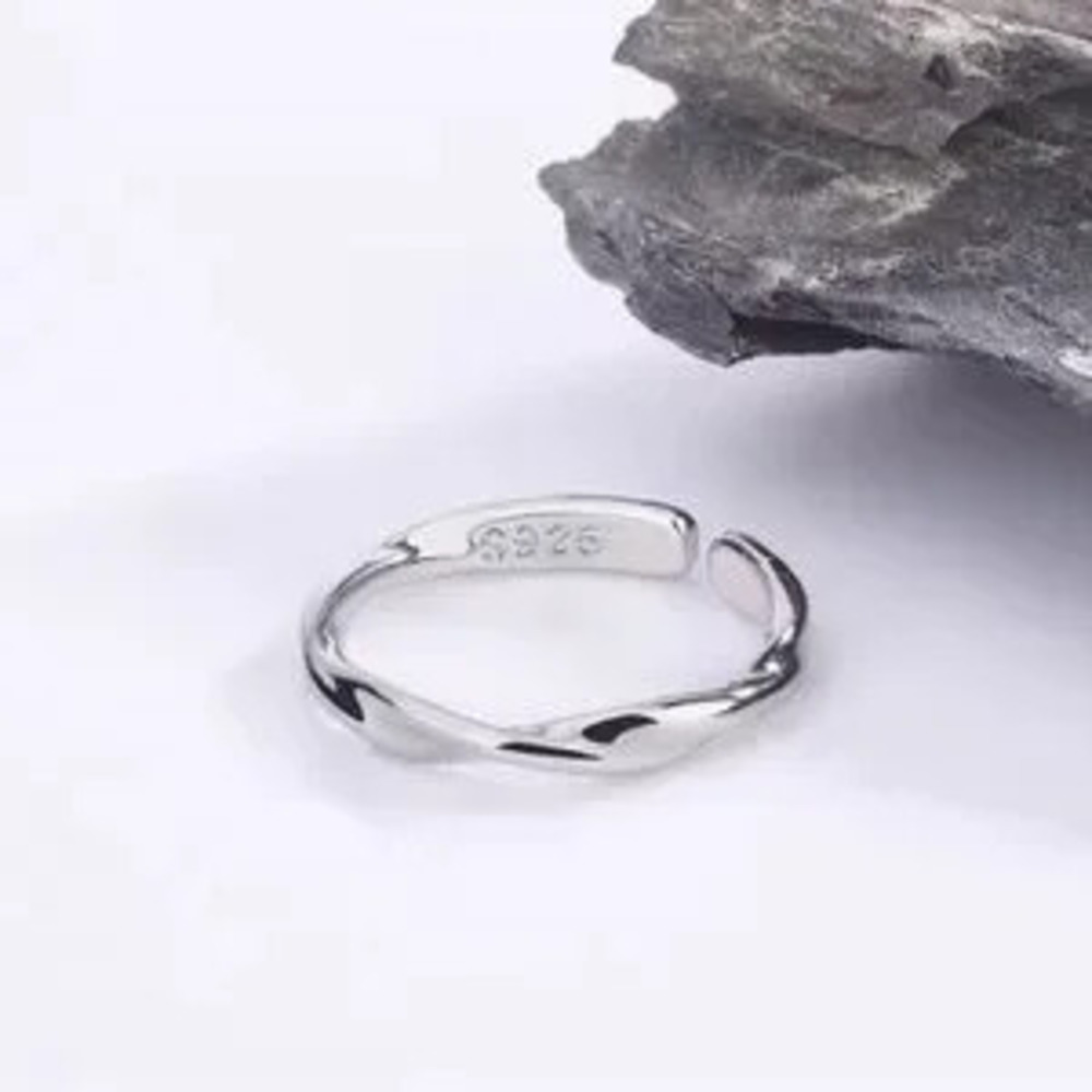 S925 Silver Twisted Ring